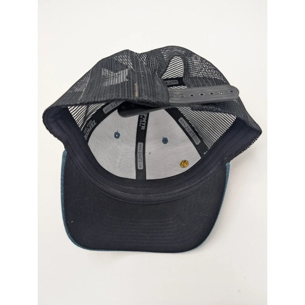 Zephyr Z Hats‎ Cap Snap Back Green Blue Mesh Trucker Camp Foley Minnesota Men